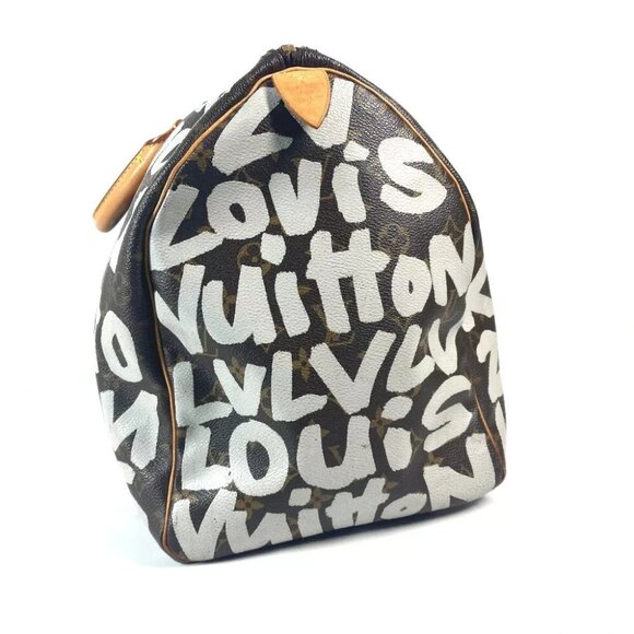 LOUIS VUITTON MonogramGraffiti Keepall50 Travel Bag Hand Bag Duffle Bag - Picture 4 of 15